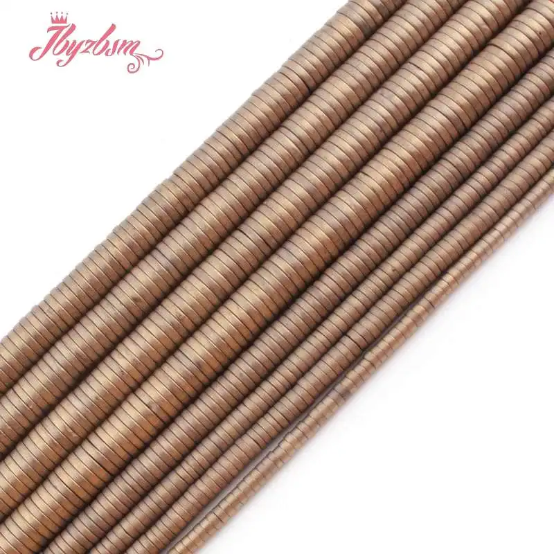 Natural Hematite Light Gold Forst Rondelle Button Stone Beads For Jewelry Making DIY Necklace Bracelet Loose 1x2/1x3/1x6mm 15"
Natural Hematite Light Gold Forst Rondelle Button Stone Beads For Jewelry Making DIY Necklace Bracelet Loose 1x2/1x3/1x6mm 15"