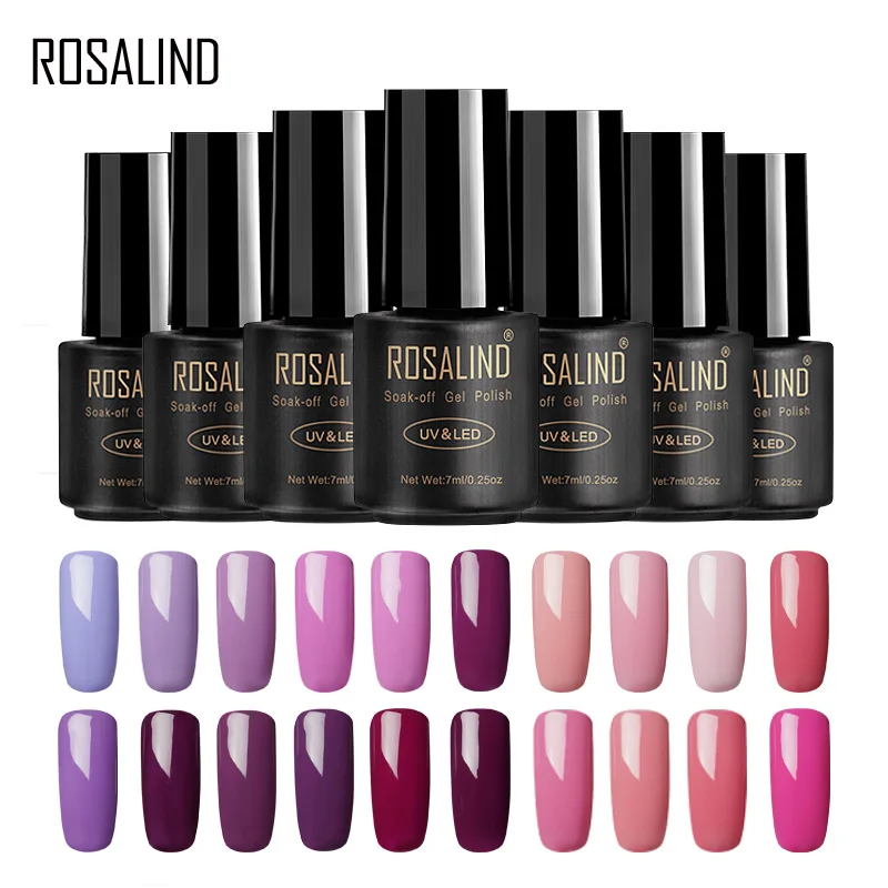 ROSALIND 7ml Nail Gel Polish Noble Purple Color series Soak-off UV LED lamp Gel Varnish Semi Permanent Nail Lacquer
ROSALIND 7ml Nail Gel Polish Noble Purple Color series Soak-off UV LED lamp Gel Varnish Semi Permanent Nail Lacquer
