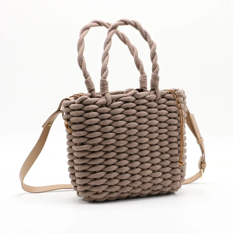 Summer Beach Bag Tote Woven Thick Rope Braided Ladies Casual Handbag Large-capacity Shopping Bag Beige Ladies Diagonal Package
Summer Beach Bag Tote Woven Thick Rope Braided Ladies Casual Handbag Large-capacity Shopping Bag Beige Ladies Diagonal Package