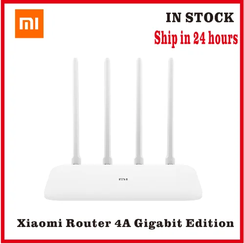 Xiaomi Mi Router 4A Gigabit Edition 2.4G 5GHz 1167Mbps WiFi Repeater High Gain 4 Antenna Network Extender Smart Home remote
Xiaomi Mi Router 4A Gigabit Edition 2.4G 5GHz 1167Mbps WiFi Repeater High Gain 4 Antenna Network Extender Smart Home remote
