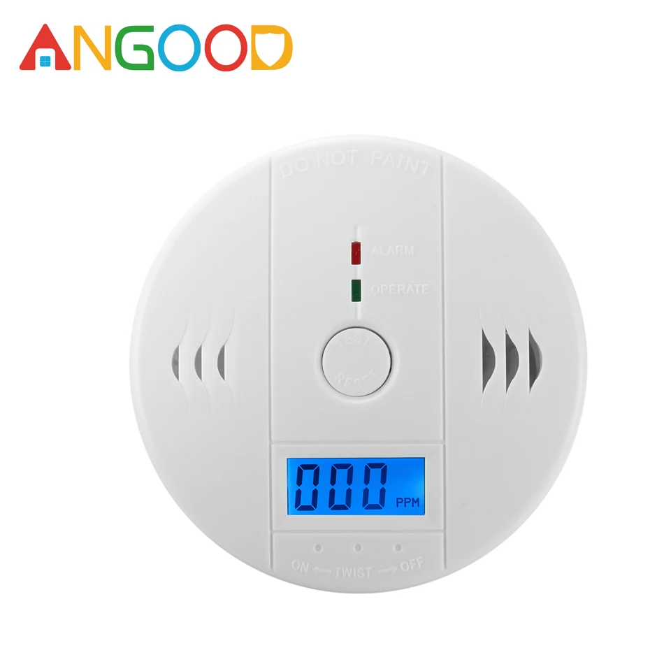 ANGOOD CO Carbon Monoxide Alarm Detectors Smart Home LED Security Smart Sensor Monitor Detection System
ANGOOD CO Carbon Monoxide Alarm Detectors Smart Home LED Security Smart Sensor Monitor Detection System