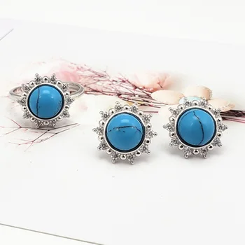 Real Pure 925 Sterling Silver Jewelry Sets Geometric For Women With Natural Turquoise Gemstone Accessories
Real Pure 925 Sterling Silver Jewelry Sets Geometric For Women With Natural Turquoise Gemstone Accessories