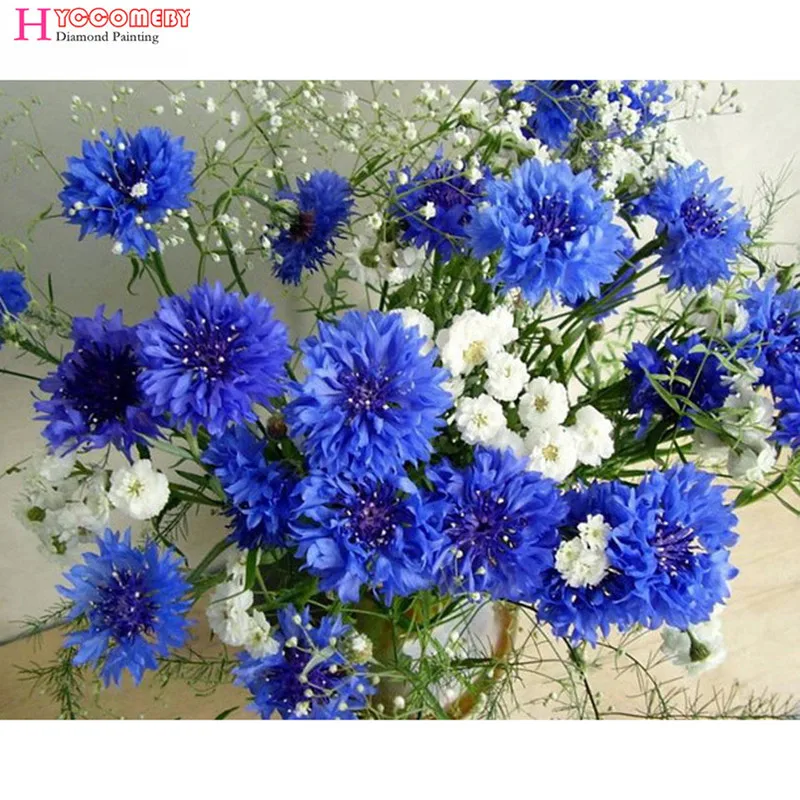5D DIY full Square / Round Drill diamond painting cross stitch Blue cornflower 3D Rhinestone embroidery Home Mosaic decor gift
5D DIY full Square / Round Drill diamond painting cross stitch Blue cornflower 3D Rhinestone embroidery Home Mosaic decor gift