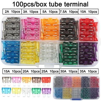 100pcs Auto Automotive Car Boat Truck Blade Fuse Box Kit Assortment 2A 3A 5A 7.5A 10A 25A 30A New standard Red Yellow Orange
100pcs Auto Automotive Car Boat Truck Blade Fuse Box Kit Assortment 2A 3A 5A 7.5A 10A 25A 30A New standard Red Yellow Orange