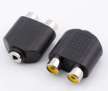 50pcs Nickel Plated 1-to-2 Adapter Connector Converting 3.5 Female to Dual RCA Female 3.5mm Female to 2RCA Female
50pcs Nickel Plated 1-to-2 Adapter Connector Converting 3.5 Female to Dual RCA Female 3.5mm Female to 2RCA Female