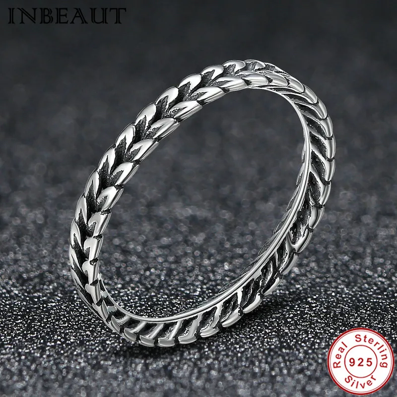 INBEAUT New Design Real 925 Sterling Silver Retro Simple Elegant Wheat Shaped Finger Ring for Lady Wedding Gift Wome Jewelry
INBEAUT New Design Real 925 Sterling Silver Retro Simple Elegant Wheat Shaped Finger Ring for Lady Wedding Gift Wome Jewelry