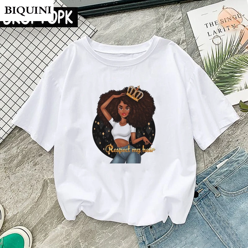 Respect My Hair Funny Female T-shirt Summer Cotton Hip Hop T Shirt Cool Black Girl Women Clothes 2019 New Punk Tee Shirt Femme
Respect My Hair Funny Female T-shirt Summer Cotton Hip Hop T Shirt Cool Black Girl Women Clothes 2019 New Punk Tee Shirt Femme