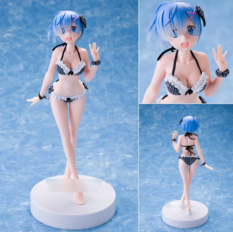 original Anime Re: Life In A Different World From Zero Re Zero Rem Action Figure Sexy swimming black bra suit PVC Banpresto
original Anime Re: Life In A Different World From Zero Re Zero Rem Action Figure Sexy swimming black bra suit PVC Banpresto