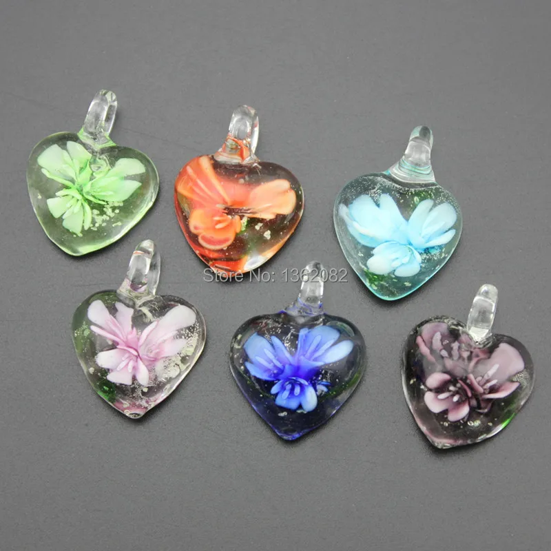 Wholesale 12pcs/lot Charming Noctilucent Heart Lampwork Glass Pendants Flower Murano Glass Charms for Necklace Earrings YC29
Wholesale 12pcs/lot Charming Noctilucent Heart Lampwork Glass Pendants Flower Murano Glass Charms for Necklace Earrings YC29