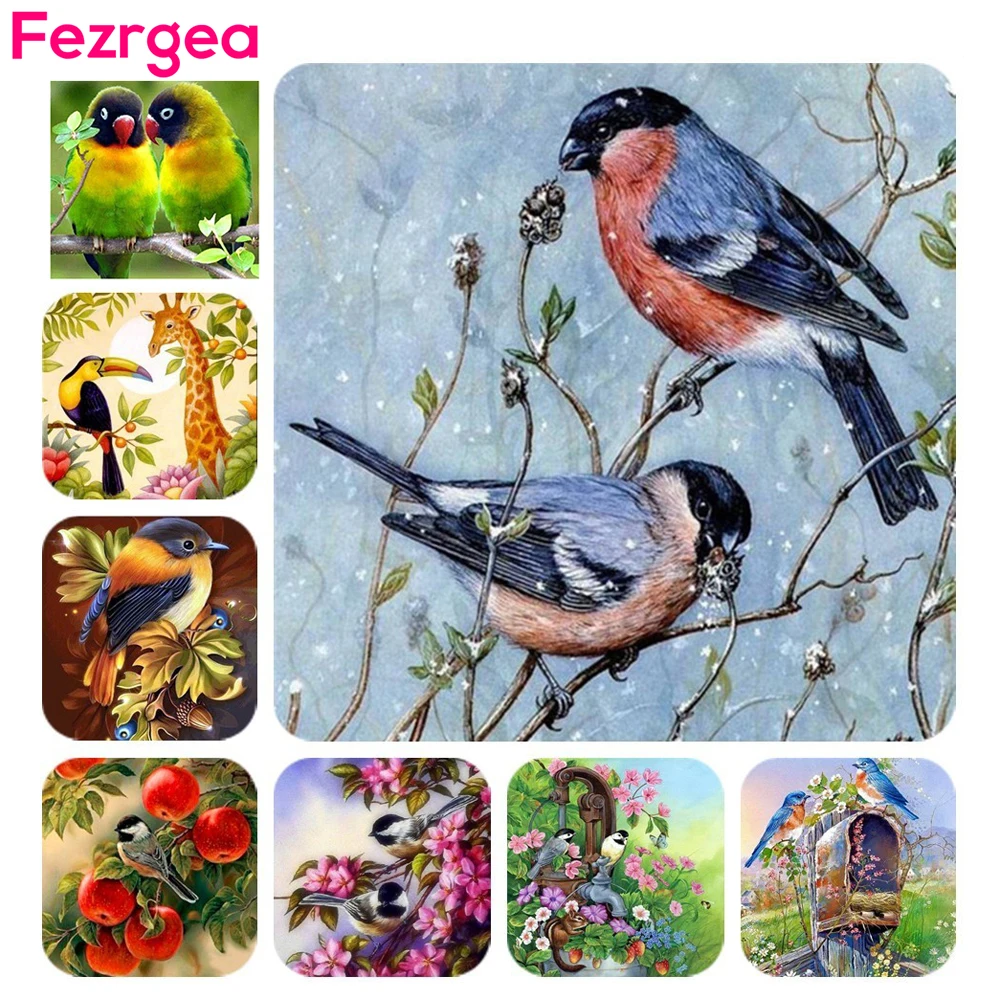 Fezrgea Diamond Embroidery Animals 5D DIY Diamond Painting Birds Cross Stitch Picture Of Rhinestone Paint With Diamond Flowers
Fezrgea Diamond Embroidery Animals 5D DIY Diamond Painting Birds Cross Stitch Picture Of Rhinestone Paint With Diamond Flowers