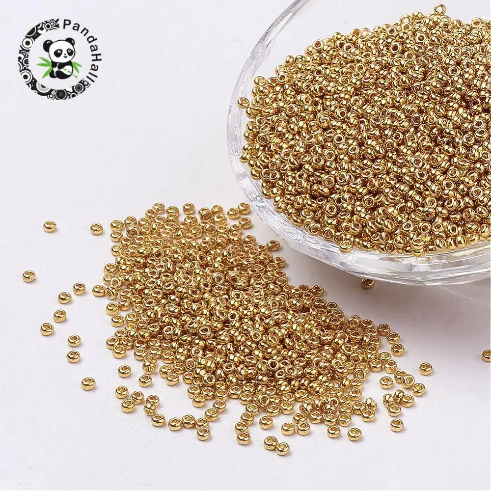 12/0 Round Glass Seed Beads for Jewelry Making DIY Grade A Iris Round Beads, 2x1.5mm, Hole: 0.5mm; about
12/0 Round Glass Seed Beads for Jewelry Making DIY Grade A Iris Round Beads, 2x1.5mm, Hole: 0.5mm; about