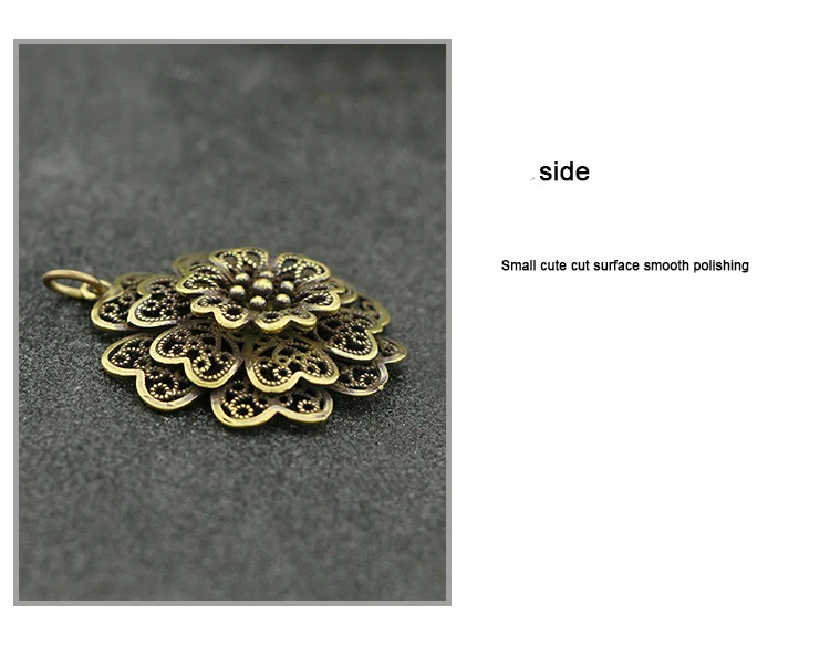 Peony Flower Key Chain Pendants (1)