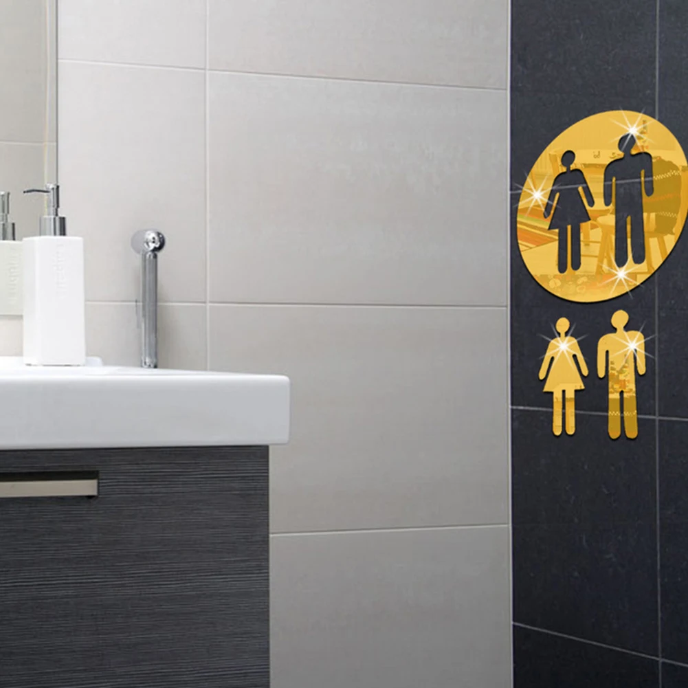 10*10cm 3D DIY Environmental Decorative Toilet Wall Stick Mirror Paste Bar WC Toilet Logo
10*10cm 3D DIY Environmental Decorative Toilet Wall Stick Mirror Paste Bar WC Toilet Logo