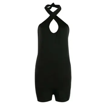 2019 New Arrival Sexy Women Solid Color Sleeveless Halter Playsuits Backless Bodysuit Summer Jumpsuit Romper Streetwear
2019 New Arrival Sexy Women Solid Color Sleeveless Halter Playsuits Backless Bodysuit Summer Jumpsuit Romper Streetwear