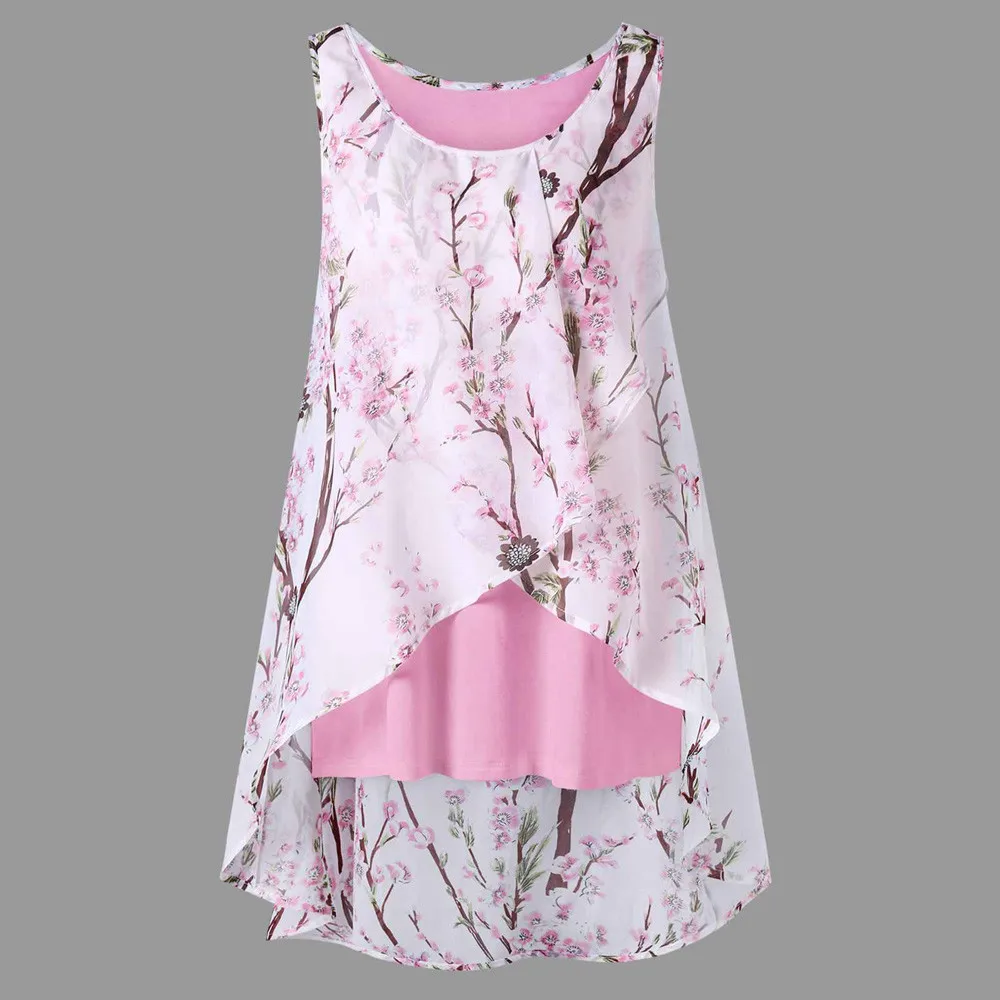Women Summer Beach Flowers Vest Top Sleeveless Blouse Casual Loose Shirt Women's Round Neck Flower Print Irregular Shirt Vest
Women Summer Beach Flowers Vest Top Sleeveless Blouse Casual Loose Shirt Women's Round Neck Flower Print Irregular Shirt Vest
