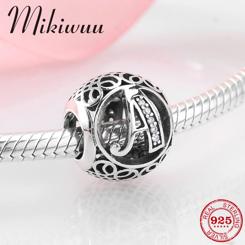 925 Sterling Silver Hollow out Letter A Crystal Clear CZ fine diy bead Jewelry making Fit Original Pandora Charms Bracelets
925 Sterling Silver Hollow out Letter A Crystal Clear CZ fine diy bead Jewelry making Fit Original Pandora Charms Bracelets