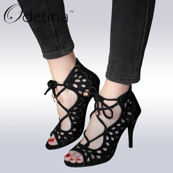 Odetina 2019 New Women Cut-outs Lace Up Gladiator Sandals High Heels Rome Shoes Open Toe Summer Ankle Boots Ladies Party Sandals
Odetina 2019 New Women Cut-outs Lace Up Gladiator Sandals High Heels Rome Shoes Open Toe Summer Ankle Boots Ladies Party Sandals