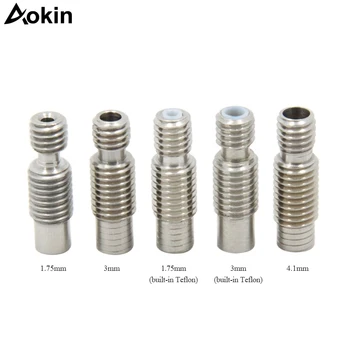 Stainless Steel V6 Throat Bowden Teflon Tube Long Thread 3D Printers Parts For 1.75 mm 3mm Filament Full Metal Part Bore 4.1mm
Stainless Steel V6 Throat Bowden Teflon Tube Long Thread 3D Printers Parts For 1.75 mm 3mm Filament Full Metal Part Bore 4.1mm
