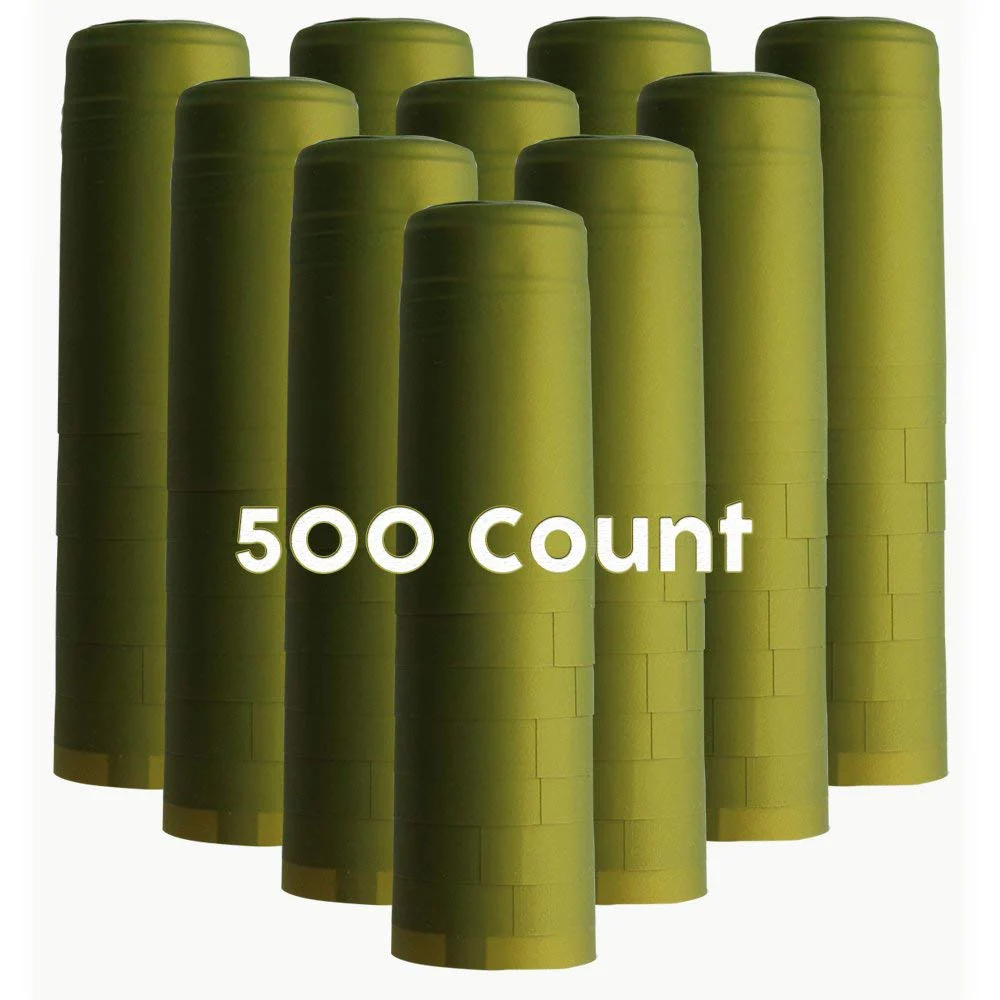 

Wine Bottle Cover PVC Heat Shrink Cap Barware Accessories for Home Brewing Metallic Lime Green PVC Shrink Capsules-500 Count