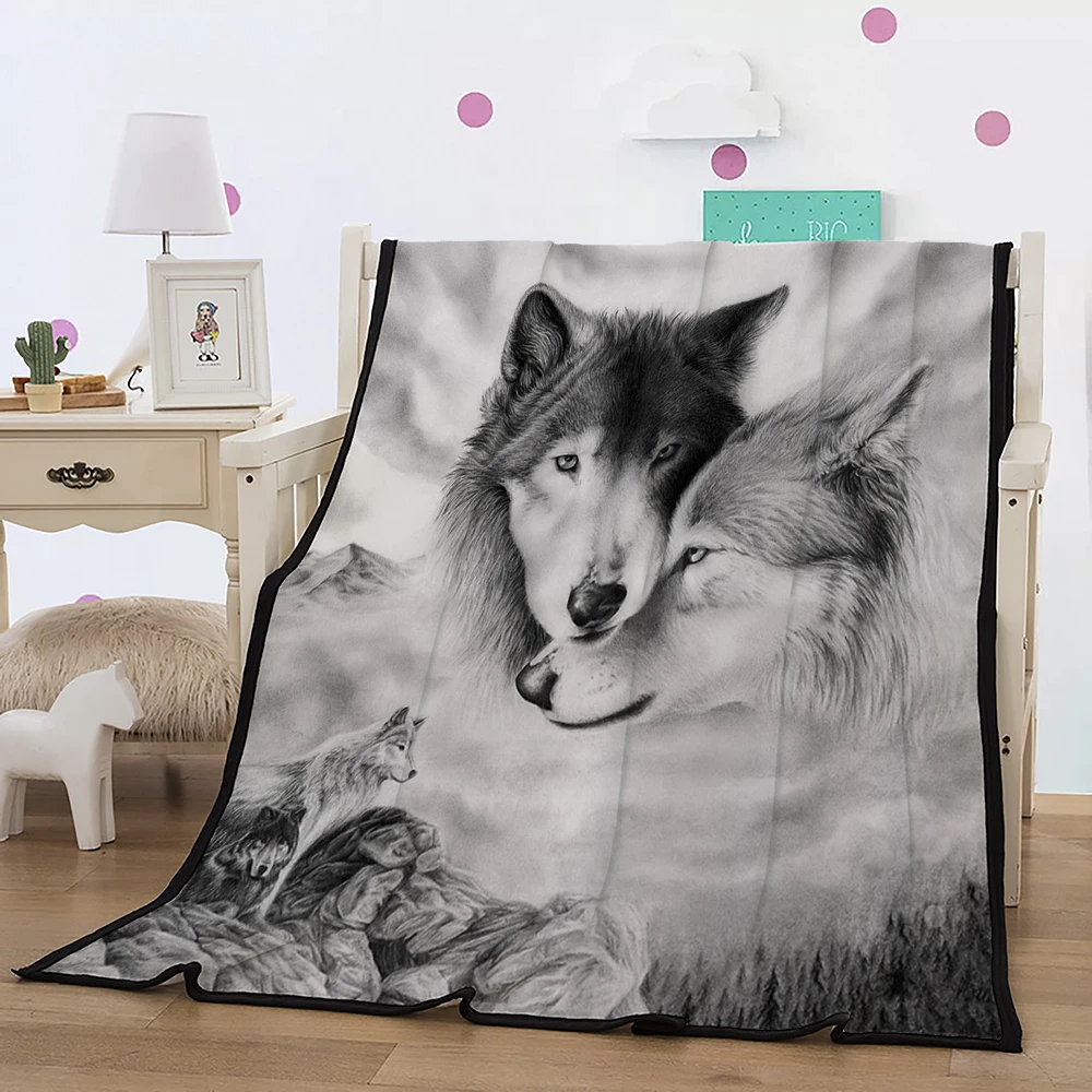 Cilected 3D Couple Wolf Coral Fleece Blanket Warm Bed Cover Blanket Animal Printed Throw Blanket For Adults Home Beds Decor
Cilected 3D Couple Wolf Coral Fleece Blanket Warm Bed Cover Blanket Animal Printed Throw Blanket For Adults Home Beds Decor