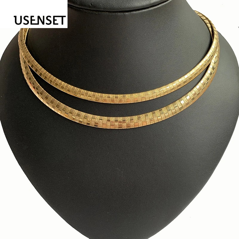 USENSET Charm Collar Necklace Women Stainless Steel Jewelry Cross Choker Torques Snake Chain New Style 2019
USENSET Charm Collar Necklace Women Stainless Steel Jewelry Cross Choker Torques Snake Chain New Style 2019