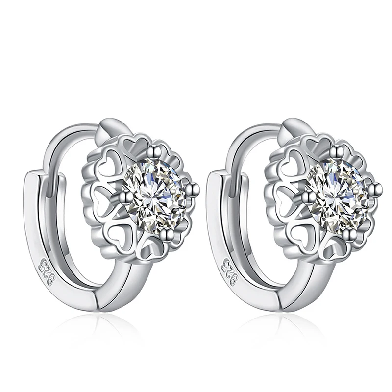 Cheap Hot Selling 1pair Silver Color White Fresh Crystal CZ Alluring Hoop Earrings Pendientes Brincos For Women Girls
Cheap Hot Selling 1pair Silver Color White Fresh Crystal CZ Alluring Hoop Earrings Pendientes Brincos For Women Girls