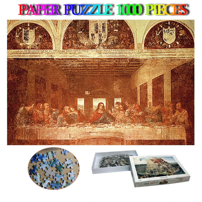 The Last Supper Jigsaw Puzzle 1000 Pieces Paper World Famous Painting Puzzles Education Toys for Adults Kids Teens Home Decor
The Last Supper Jigsaw Puzzle 1000 Pieces Paper World Famous Painting Puzzles Education Toys for Adults Kids Teens Home Decor