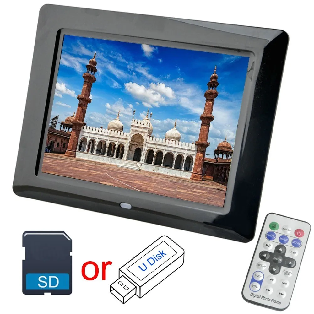 New 8 Inch Digital Photo Frame 8GB 16GB 32GB LED Backlight Electronic Album Picture Music Video Good Gift
New 8 Inch Digital Photo Frame 8GB 16GB 32GB LED Backlight Electronic Album Picture Music Video Good Gift