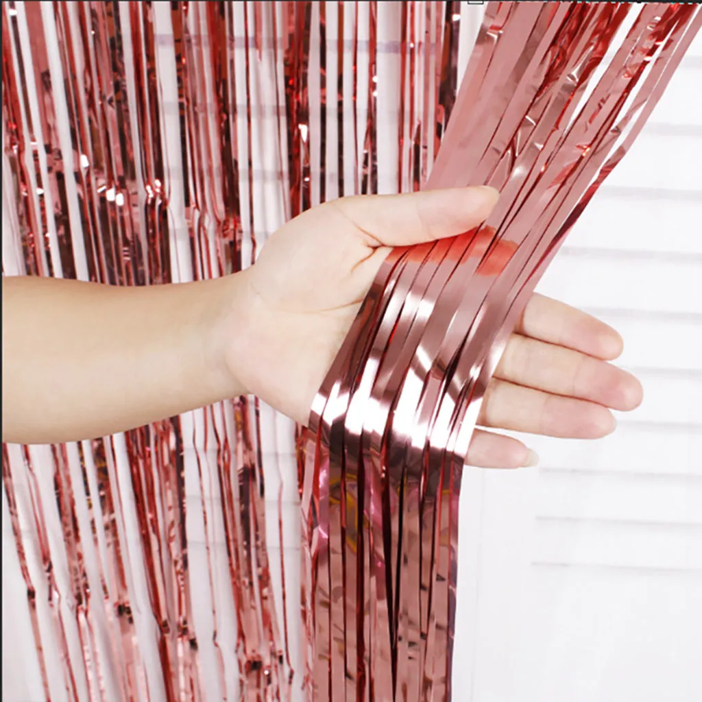 4 Pack Rose Gold Metallic Foil Tinsel Fringe Curtain Door Rain Wedding Decoration Birthday Party Backdrop Background Photo #XTN
4 Pack Rose Gold Metallic Foil Tinsel Fringe Curtain Door Rain Wedding Decoration Birthday Party Backdrop Background Photo #XTN