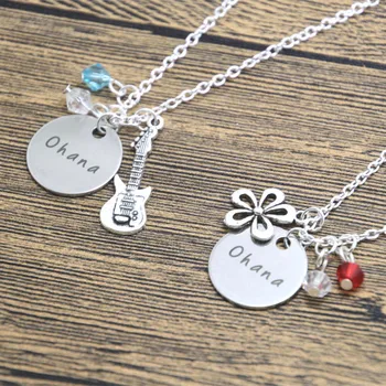 24pcs/lot Ohana friendship necklaces Ukulele charm Hawaiian Flower Best friend Sister Family necklace.
24pcs/lot Ohana friendship necklaces Ukulele charm Hawaiian Flower Best friend Sister Family necklace.
