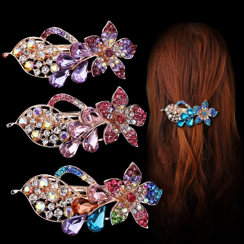 Shuyani Vintage Crystal Flowers Hairpins Hair Claws for Elegant Ladies Headwear Barrettes Hair Clip Mother's Day Gift
Shuyani Vintage Crystal Flowers Hairpins Hair Claws for Elegant Ladies Headwear Barrettes Hair Clip Mother's Day Gift