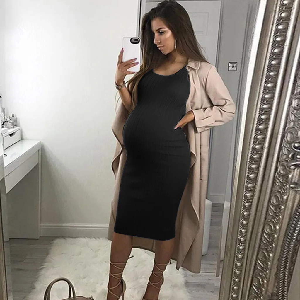 Women's O-Neck Sleeveless Summer Solid Maternity Tight-fitting Pregnanty Dress Nursing Mother dress opa premama embarazadas
Women's O-Neck Sleeveless Summer Solid Maternity Tight-fitting Pregnanty Dress Nursing Mother dress opa premama embarazadas
