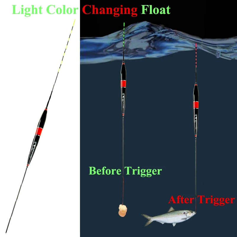 Smart Fishing Float Bite Alarm Fish Bite Bait LED Light Color Change Automatic Night Electronic Changing Buoy Strike Intelligent
Smart Fishing Float Bite Alarm Fish Bite Bait LED Light Color Change Automatic Night Electronic Changing Buoy Strike Intelligent