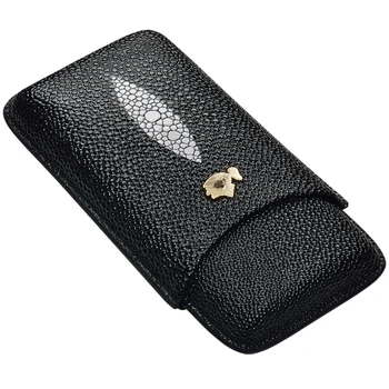 High-end Fashion Design Gadget Excellent Black Leather Portable 3 Holder Cigar Case Cigar Tube W/ Black Gift Box
High-end Fashion Design Gadget Excellent Black Leather Portable 3 Holder Cigar Case Cigar Tube W/ Black Gift Box
