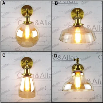 modern indoor wall lighting vintage bronze finished E27 fitting industrial wall sconce amber glass shade AC110V/220V wall llamp
modern indoor wall lighting vintage bronze finished E27 fitting industrial wall sconce amber glass shade AC110V/220V wall llamp