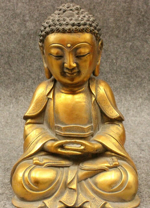 fast shipping USPS to USA S1434 9" Folk Tibet Bronze Gilt Buddhism Joss Shakyamuni Sakyamuni Buddha Set Statue
fast shipping USPS to USA S1434 9" Folk Tibet Bronze Gilt Buddhism Joss Shakyamuni Sakyamuni Buddha Set Statue
