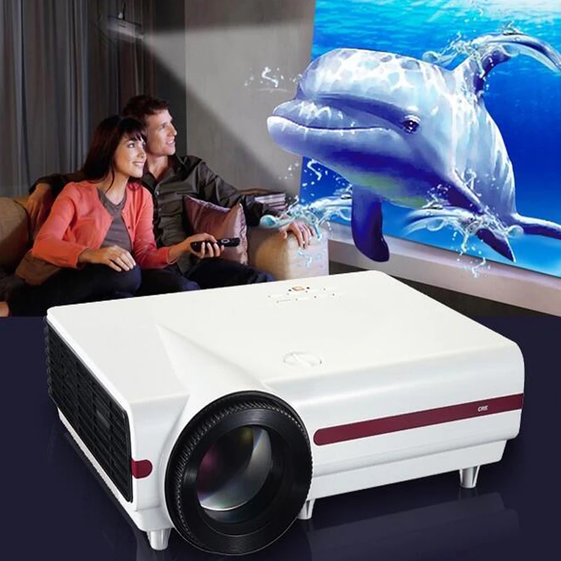 Фото LED Portable Projector Home Theater Cinema Beamer support 1080P Video HDMI USB Android Proyector Built-in speaker | Электроника