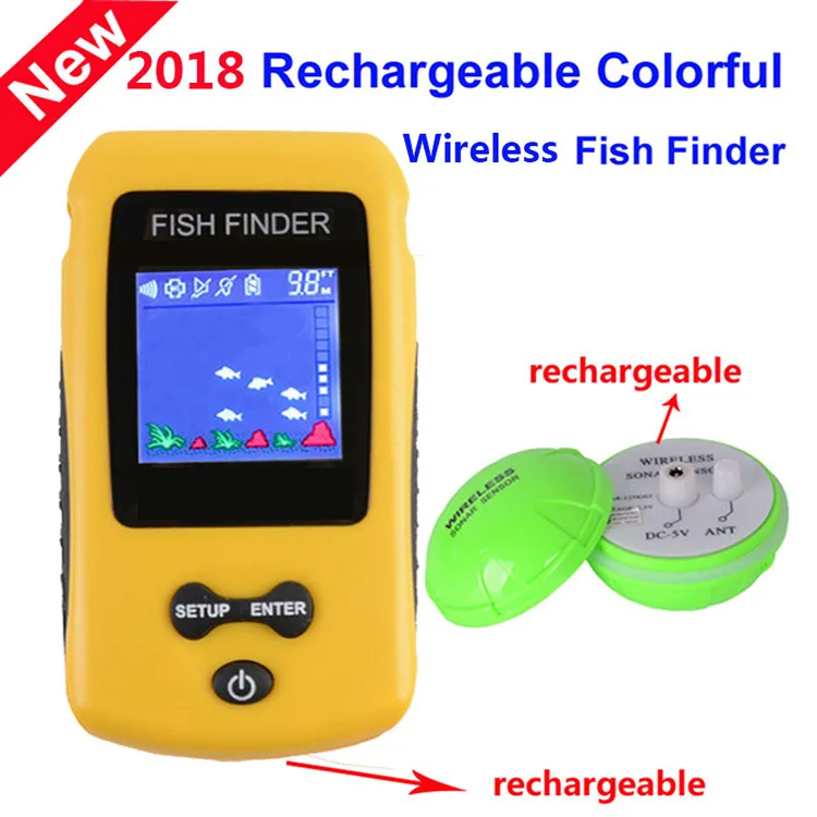 Wireless Sonar Fish Finder Handled Transducer FindFish Sonar Sounder Fish Finder with Color Display Fishing Finder Shore Probe
Wireless Sonar Fish Finder Handled Transducer FindFish Sonar Sounder Fish Finder with Color Display Fishing Finder Shore Probe