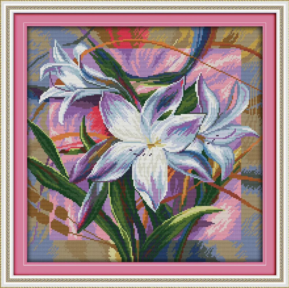 Joy Sunday Elegant Lily around DMC Counted Chinese Cross Stitch Kits printed Cross-stitch set Embroidery Needlework
Joy Sunday Elegant Lily around DMC Counted Chinese Cross Stitch Kits printed Cross-stitch set Embroidery Needlework