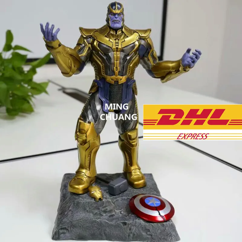 

Avengers Infinity War Statue Superhero Full-Length Portrait Ultimate BOSS Supervil Invincible Thanos Bust Resin Action FigureToy