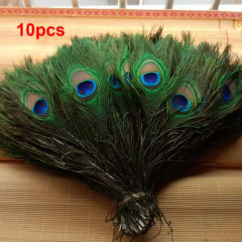 10pcs/set Beautiful Natural Peacock Feathers Eyes peacock tail feathers For DIY Clothes Decoration Wedding Party 26-30cm
10pcs/set Beautiful Natural Peacock Feathers Eyes peacock tail feathers For DIY Clothes Decoration Wedding Party 26-30cm