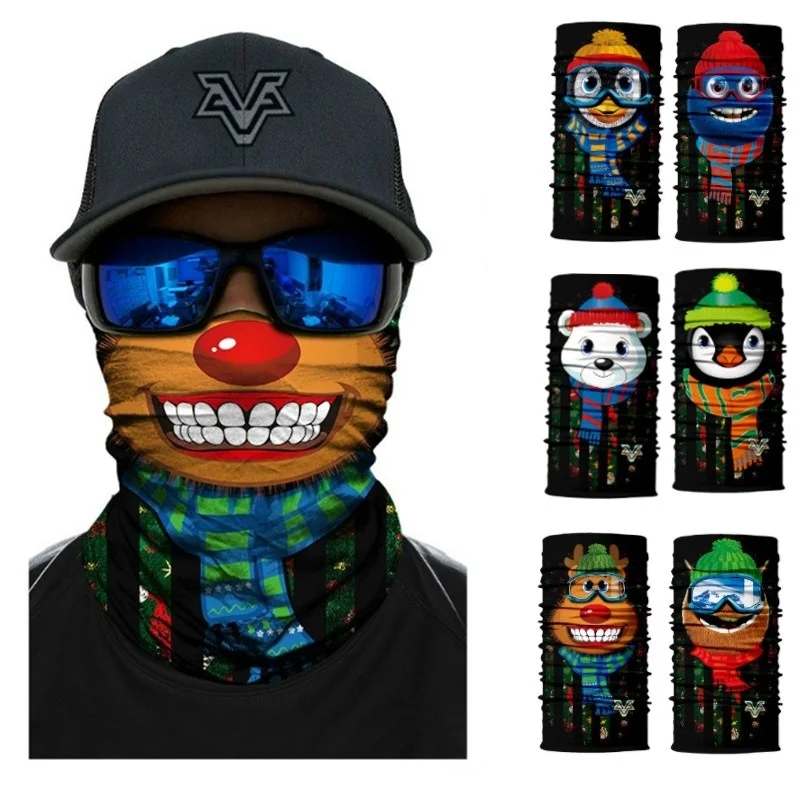 Christmas Animal Cartoon Penguin Deer Bear Skull Face Mask Cycling Hiking Scarf Seamless Balaclava Headband Bandana
Christmas Animal Cartoon Penguin Deer Bear Skull Face Mask Cycling Hiking Scarf Seamless Balaclava Headband Bandana