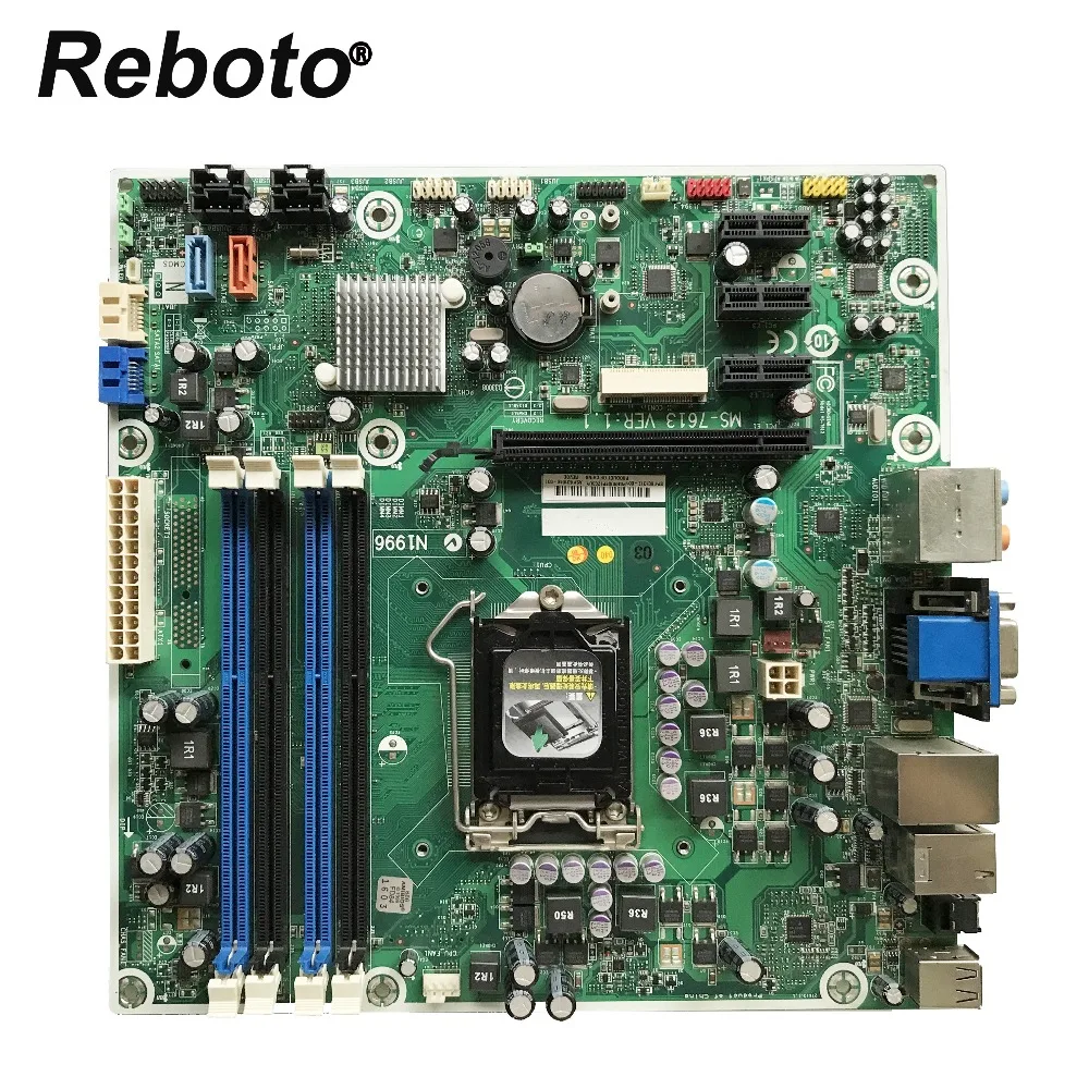 Reboto For HP Pro 3130 7100 seriesDesktop Motherboard LAG 1156 MS-7613 VER:1.1 601312-001 601048-001 612500-001 614494-001
Reboto For HP Pro 3130 7100 seriesDesktop Motherboard LAG 1156 MS-7613 VER:1.1 601312-001 601048-001 612500-001 614494-001