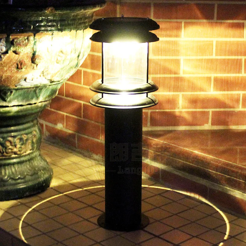 Free ship Solar LED outdoor lamp lawn light for garden china solar powered led waterproof