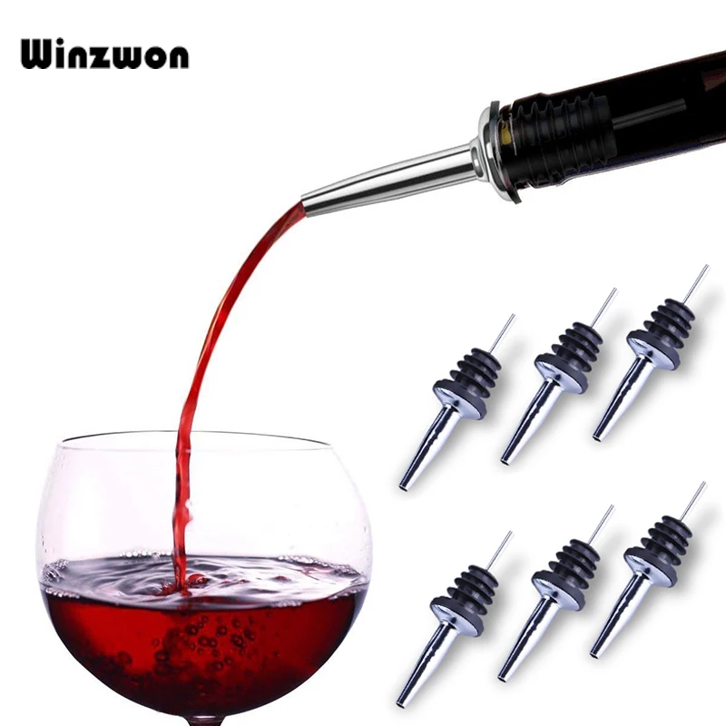 6Pcs Stainless Steel Wine Bottle Pourer Liquor Spirit Olive Oil Dispenser Spout Glass Bottle Pourer Bar Tool Wine Accessories
6Pcs Stainless Steel Wine Bottle Pourer Liquor Spirit Olive Oil Dispenser Spout Glass Bottle Pourer Bar Tool Wine Accessories