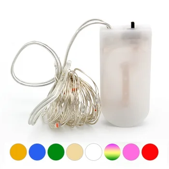 2M 20 leds Silver Wire Fairy Garland Lamp LED String Lights Christmas Wedding Home Party Decoration Powered By CR2032 Battery
2M 20 leds Silver Wire Fairy Garland Lamp LED String Lights Christmas Wedding Home Party Decoration Powered By CR2032 Battery