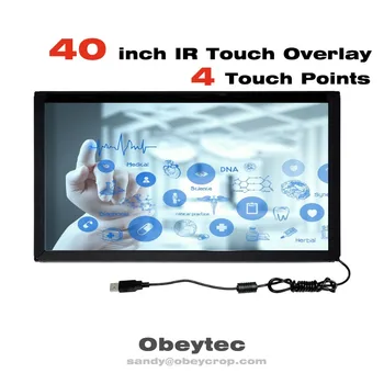 Obeytec 40" IR Touch Screen Overlay Kit, 4 Touches, Driver free for windows/ Linux/ Android, Frame only, Without Glass
Obeytec 40" IR Touch Screen Overlay Kit, 4 Touches, Driver free for windows/ Linux/ Android, Frame only, Without Glass