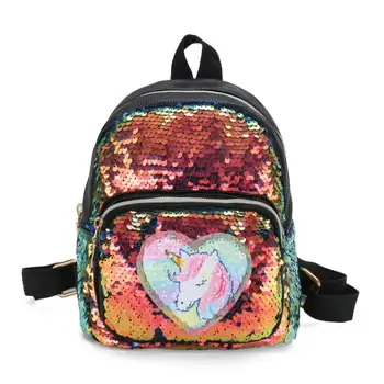 Hot Sale Women Unicorn Leather Backpack Children SchoolBags For Teenager Female Sequin Shoulder Bag Cute Travel Mini Backpack
Hot Sale Women Unicorn Leather Backpack Children SchoolBags For Teenager Female Sequin Shoulder Bag Cute Travel Mini Backpack