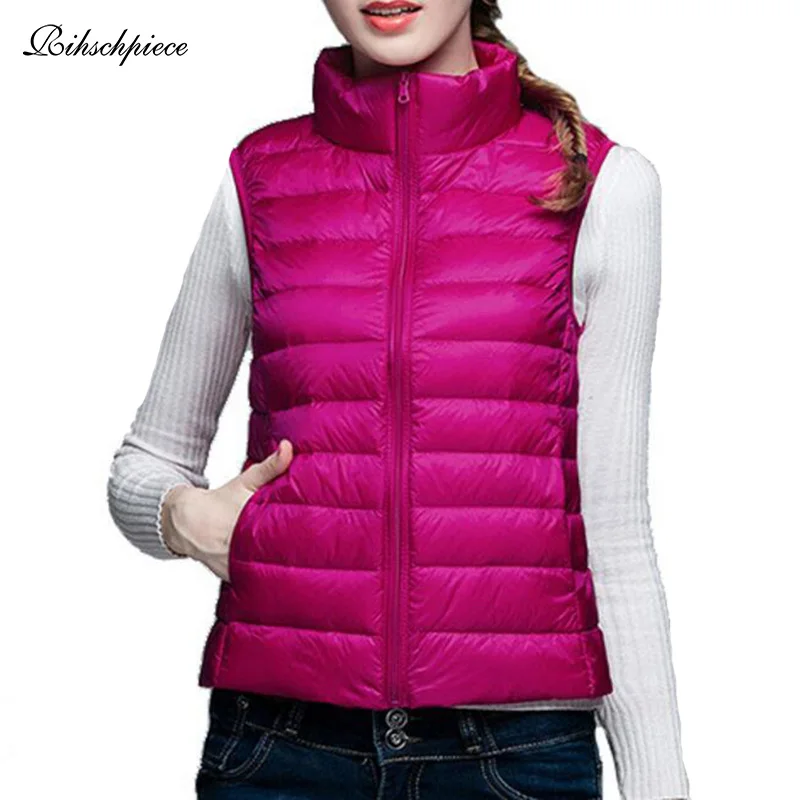 Rihschpiece 2018 Plus Size 3XL Ultra Light Womens Down Jackets Spring Vest Puffer Coat Duck Down Waistcoat Winter Tank RZF1459
Rihschpiece 2018 Plus Size 3XL Ultra Light Womens Down Jackets Spring Vest Puffer Coat Duck Down Waistcoat Winter Tank RZF1459