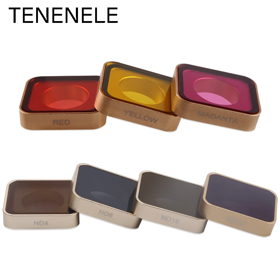 Hero5/6/7 Action Camera Filter ND 4 8 16 32 Diving Red Yellow Magenta Lens Filters For GoPro Hero 5 6 7 Sport Camera Accessories
Hero5/6/7 Action Camera Filter ND 4 8 16 32 Diving Red Yellow Magenta Lens Filters For GoPro Hero 5 6 7 Sport Camera Accessories